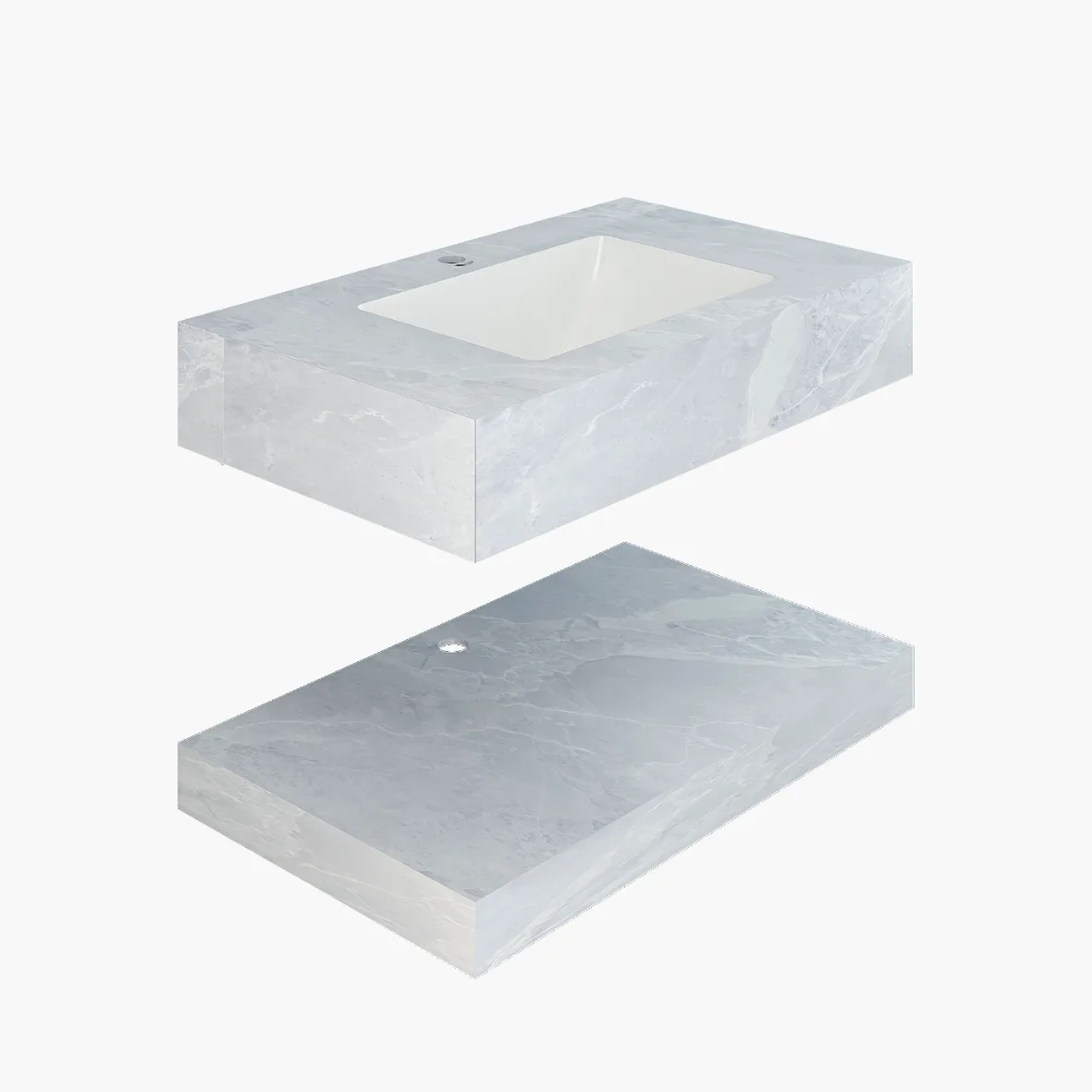 Chậu bàn đá 2 tầng US8-9GP01 Viglacera — ảnh sản phẩm 1