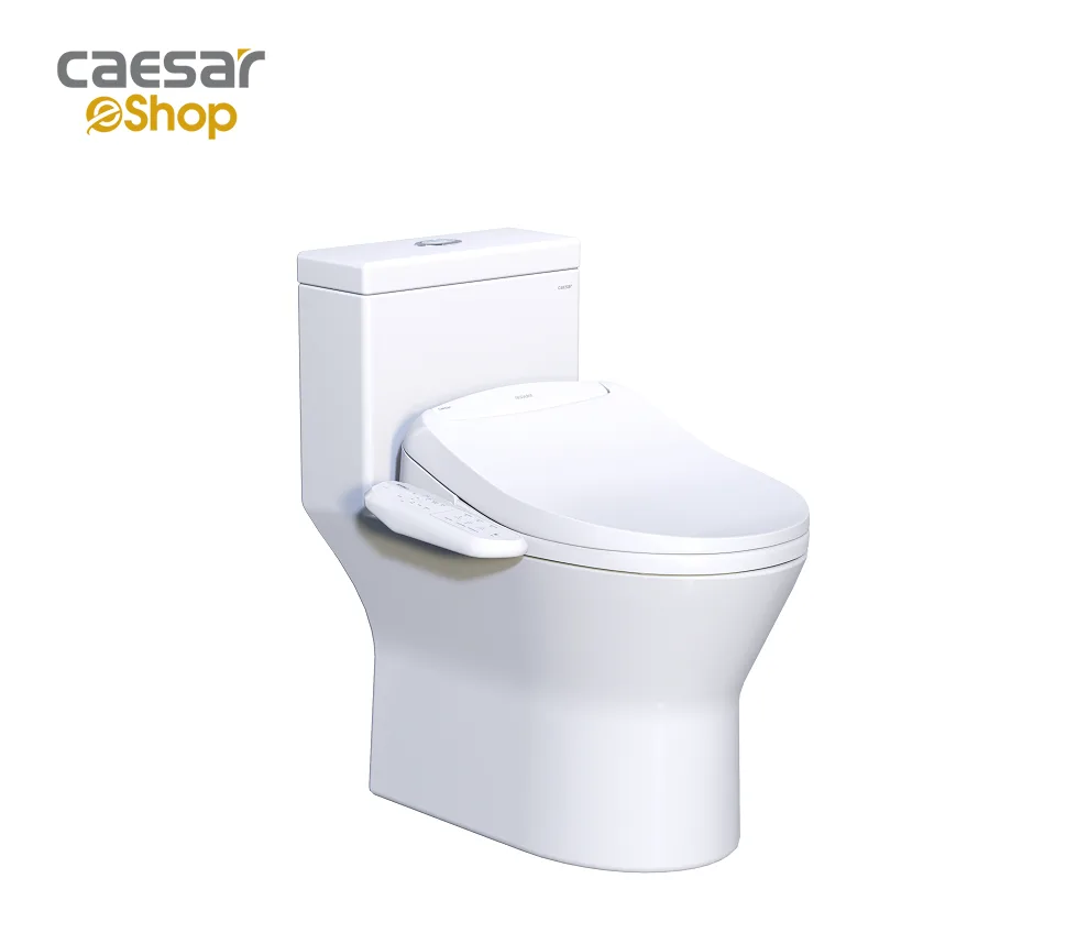 Bàn cầu một khối kết hợp với nắp điện tử - C1374F + TAF400H Caesar — ảnh sản phẩm 1