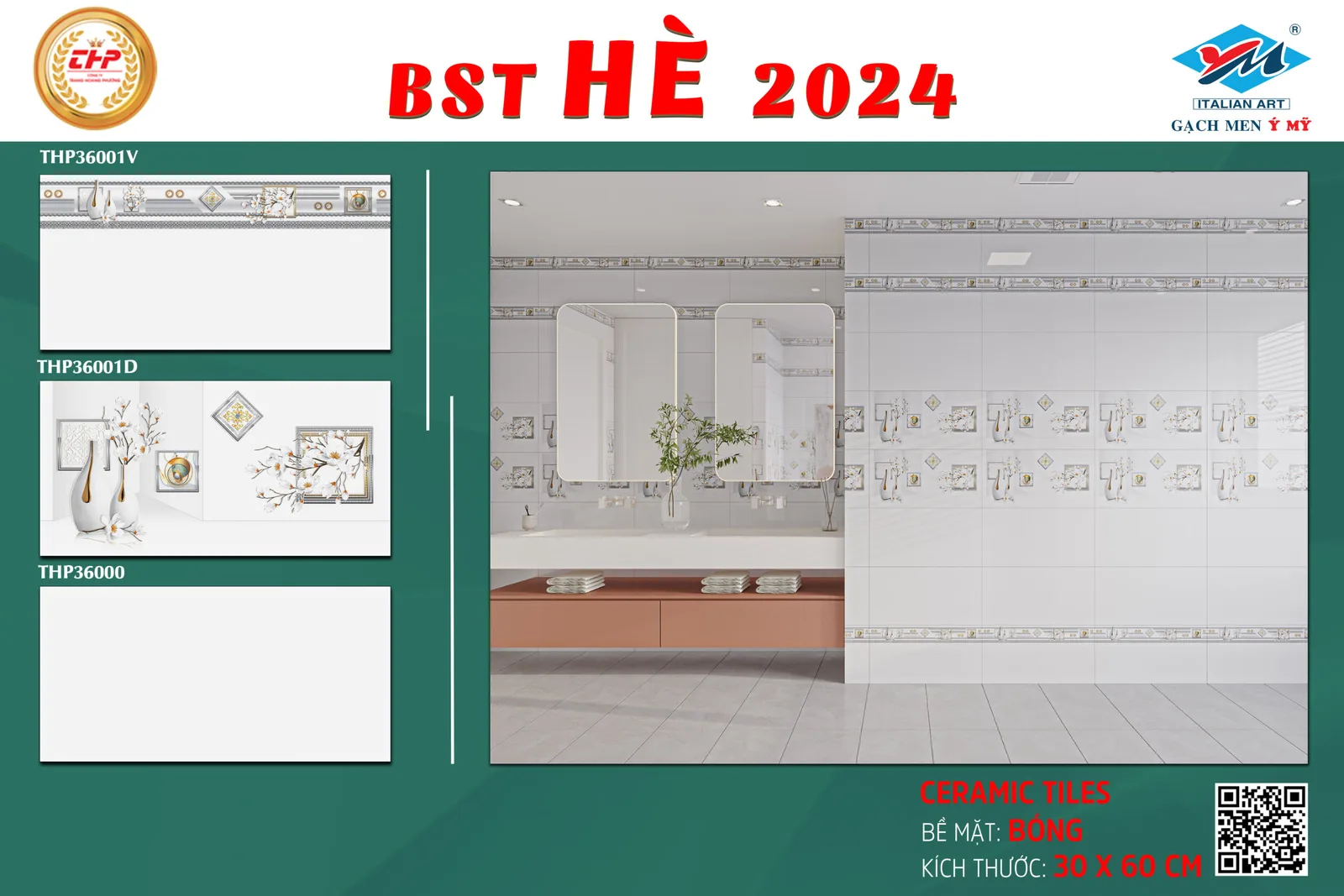 Gạch Ý Mỹ THP36001D
