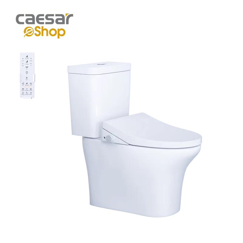 Bàn Cầu hai khối kết hợp nắp Thông Minh - CD1341 - TAF512H Caesar — ảnh sản phẩm 1