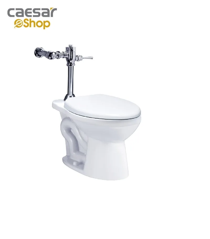 Bàn Cầu kết hợp Xả Gạt Tay - CP1333 + BF521A Caesar — ảnh sản phẩm 1