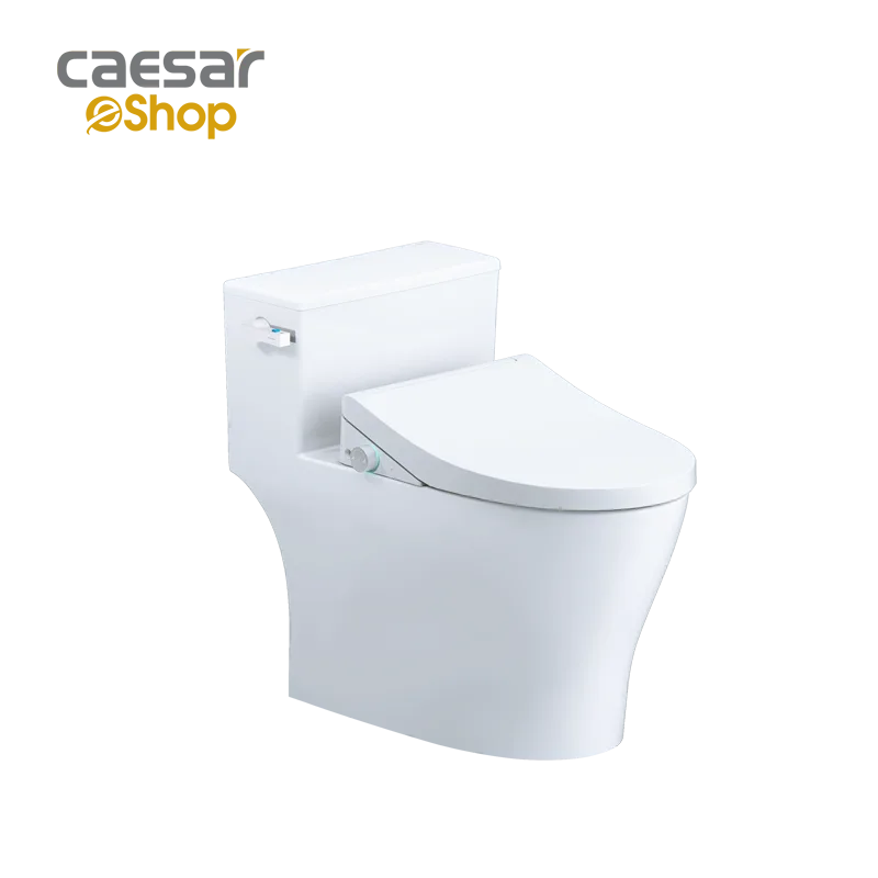 Bàn Cầu một khối kết hợp với nắp điện tử - C1393F + TAF512H Caesar — ảnh sản phẩm 1