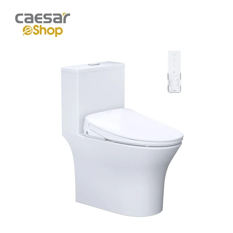 Bàn Cầu một khối kết hợp với nắp điện tử - C1391F + TAF710H Caesar — ảnh sản phẩm 1