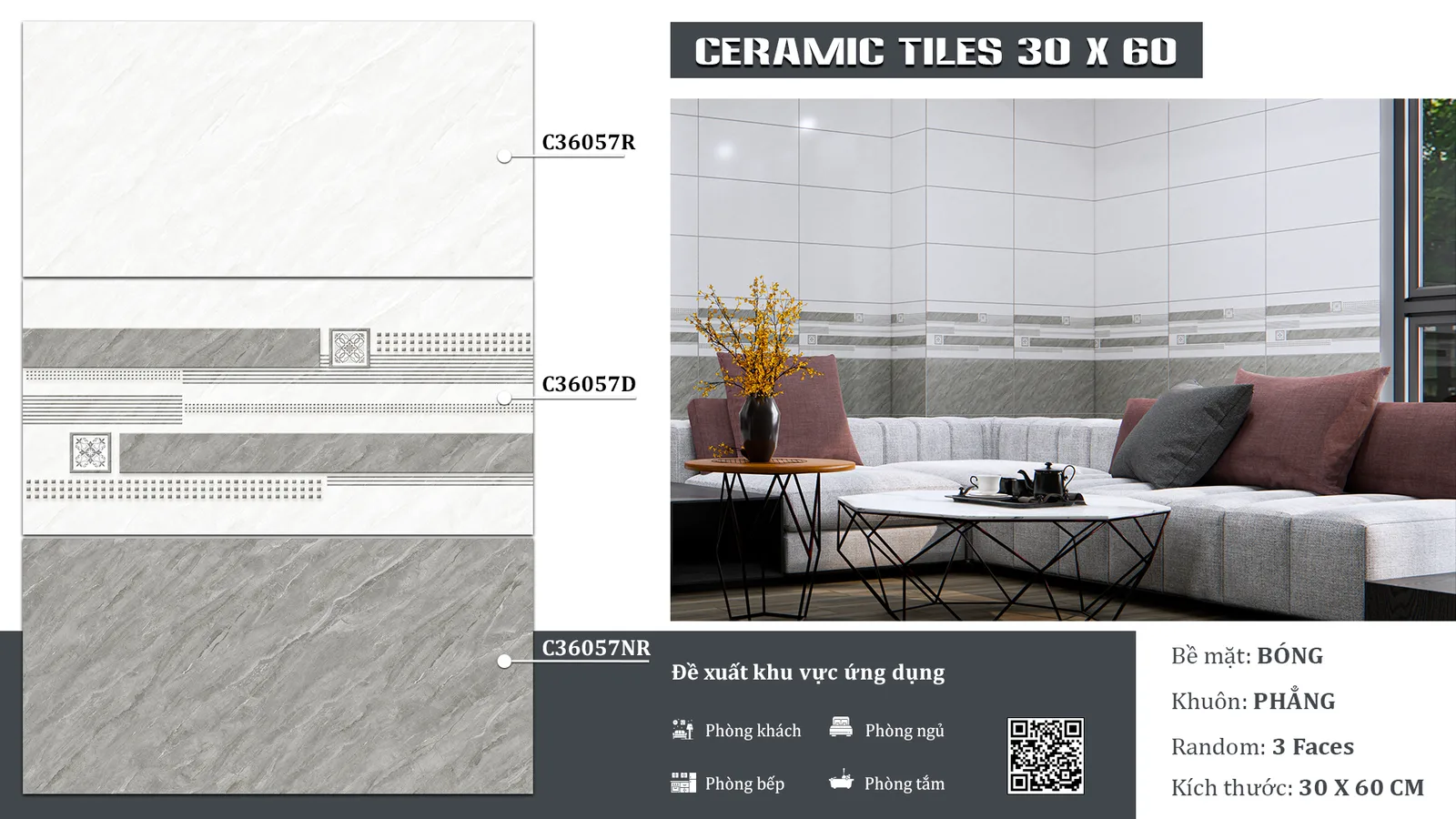 Gạch Ý Mỹ C36057D
