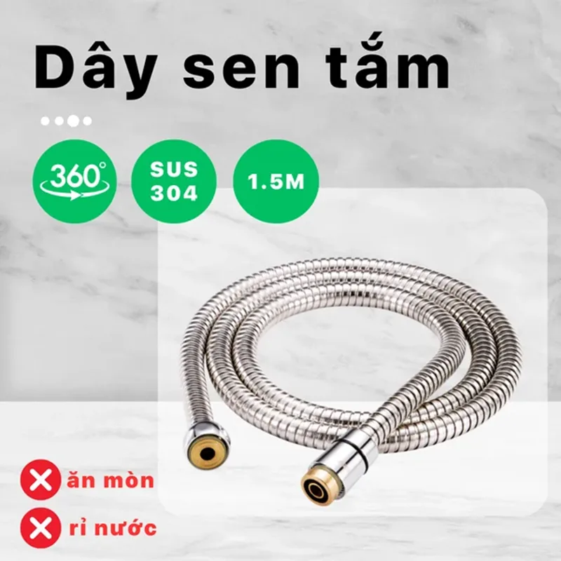 ESHOP_Dây sen tắm 1.5M Caesar — ảnh sản phẩm 1