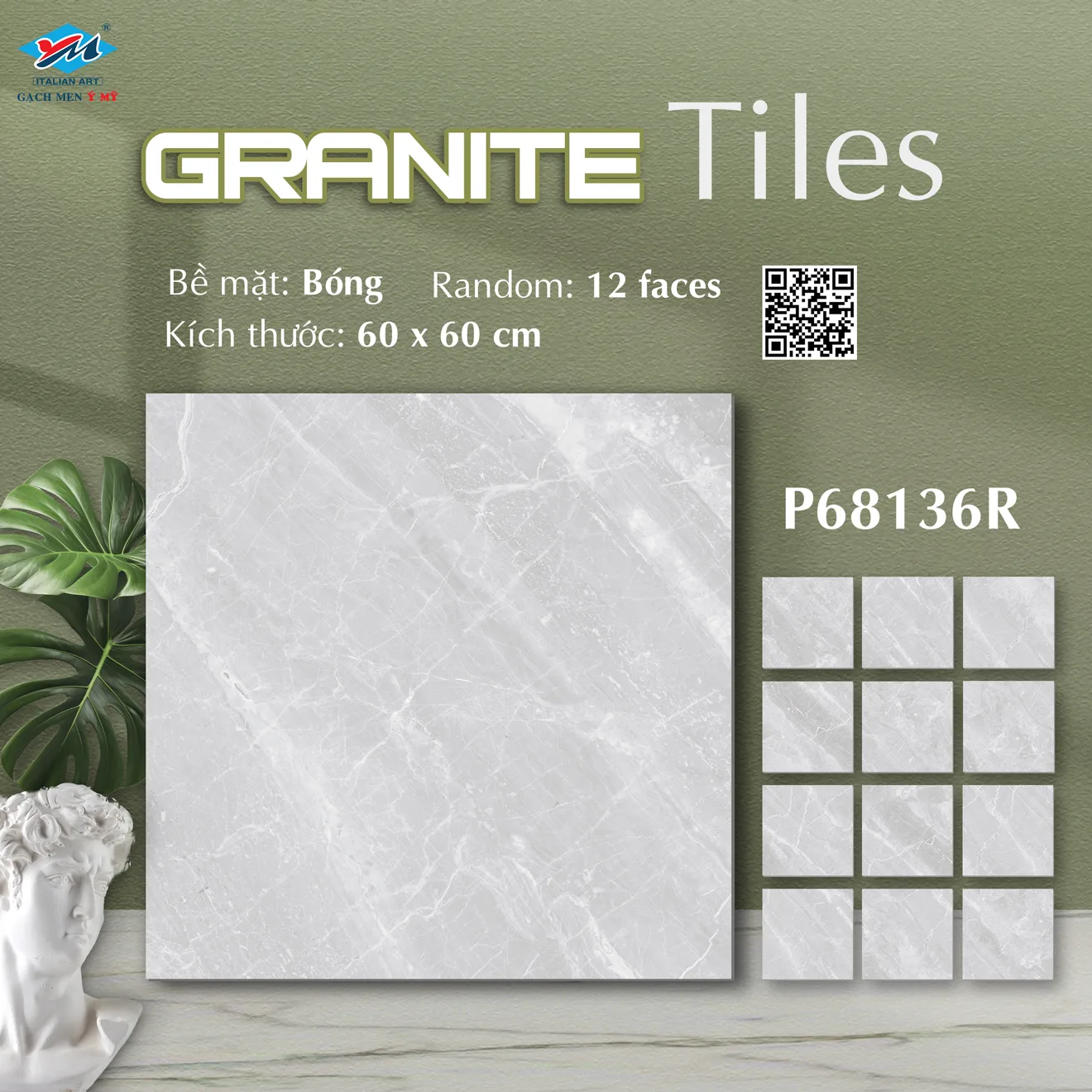 Gạch Ý Mỹ P68136R